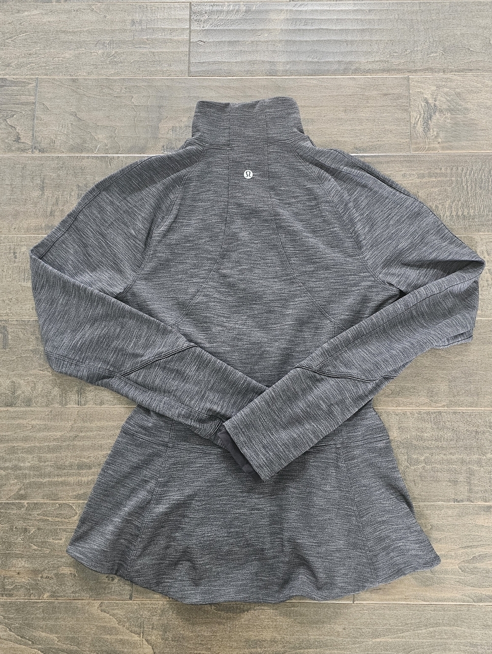 Lululemon Heather Gray Gait Keeper Full-Zip Athletic Jacket Sz 8 - Picture 8 of 10
